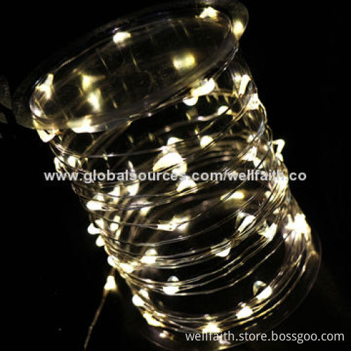 Copper Wire LED Light Strings with 10m/100 Lights and Waterproof, Ideal for Holiday/Party Decorated
